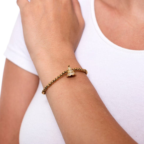 Immergrün | 18 Karat Gold | Kristall-Weihnachtsbaum